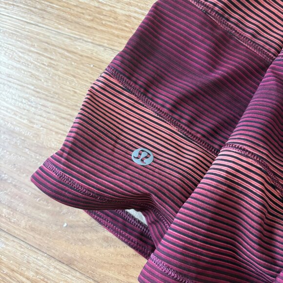 Lululemon Athletic Pace Rival Skirt II Tall Simply Radiant Pink Black Size 6 - Picture 6 of 7